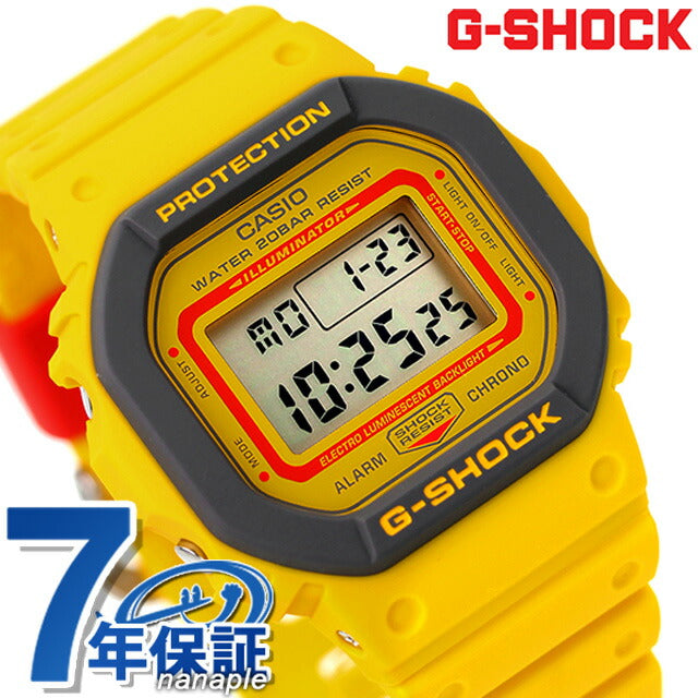 G-shock G-shock Quartz DW-5610Y-9 5600男士手表品牌数字黄色Cassio DW-5610Y-9DR