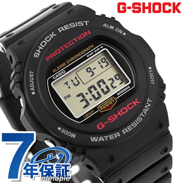 G-Shock Gee Shock G-Shock 5700 Quartz男士手表品牌DW-5750E-1DR Black Casio