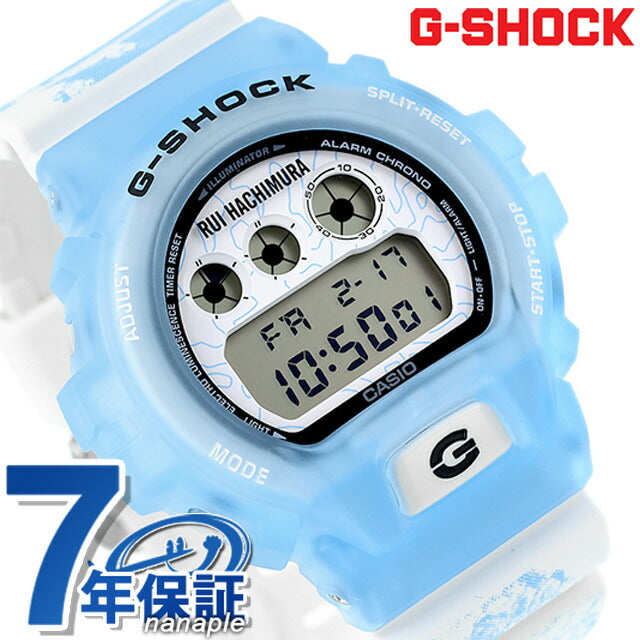 G-shock Gee Shock G-Shock Quartz DW-6900RH-2 Hachimura Base Signature 6900男士手表品牌数字白色浅蓝色白色Cassio DW-6900RH-2DR