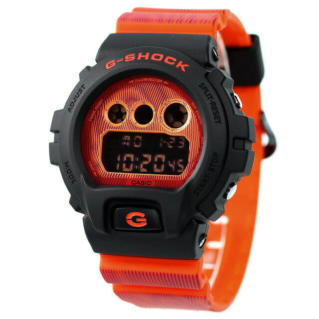 G-Shock Gee Shock G-Shock Quartz DW-6900TD-4 6900有限男士手表品牌数字黑色橙色黑色Casio DW-6900TD-4DR