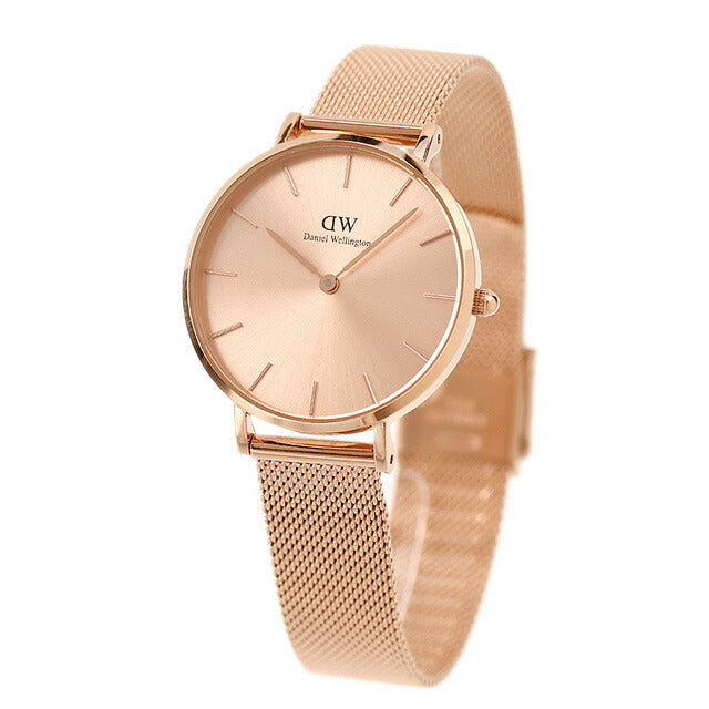 Daniel Wellington Quartz Watch Brand Ladies DW00100471模拟玫瑰金