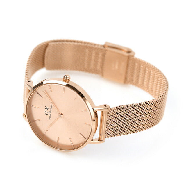 Daniel Wellington Quartz Watch Brand Ladies DW00100471模拟玫瑰金