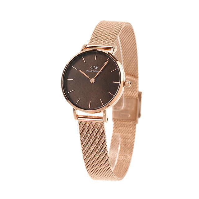 Daniel Wellington Quartz Watch Brand Ladies DW00100476模拟棕色玫瑰金