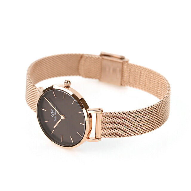 Daniel Wellington Quartz Watch Brand Ladies DW00100476模拟棕色玫瑰金