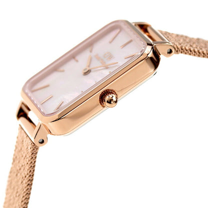 Daniel Wellington Quartz Watch Brand Ladies DW00100510模拟粉红色壳