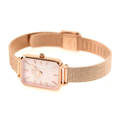 Daniel Wellington Quartz Watch Brand Ladies DW00100510模拟粉红色壳