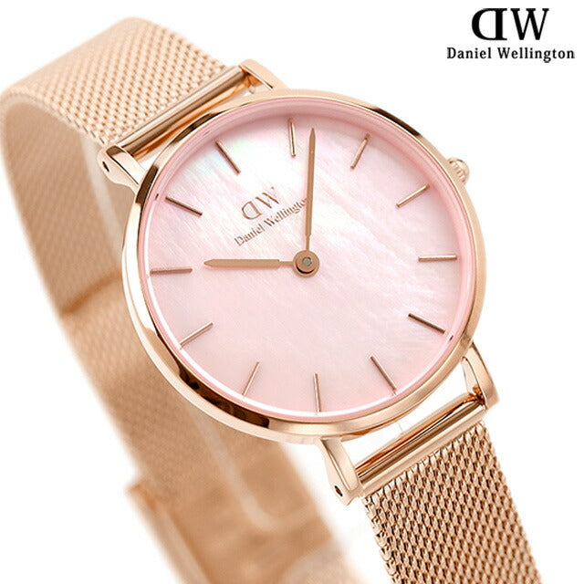 Daniel Wellington Quartz Watch Brand Ladies DW00100513 Analog Mother of Pearl Pink Rose Gold