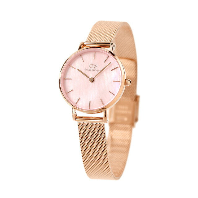 Daniel Wellington Quartz Watch Brand Ladies DW00100513 Analog Mother of Pearl Pink Rose Gold