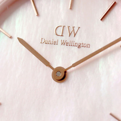 Daniel Wellington Quartz Watch Brand Ladies DW00100513 Analog Mother of Pearl Pink Rose Gold