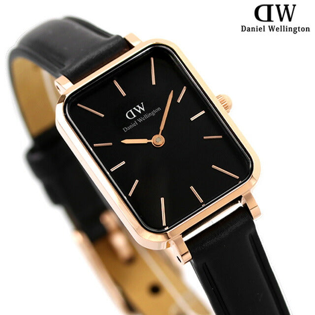 Daniel Wellington Quartz Watch Brand Ladies皮带DW00100435模拟黑色黑色DW00600435