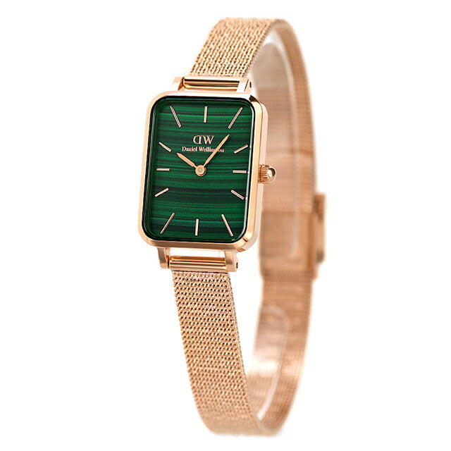 Daniel Wellington Quartz Watch Brand Ladies DW00100437 Analog Green Pink Gold DW00600437