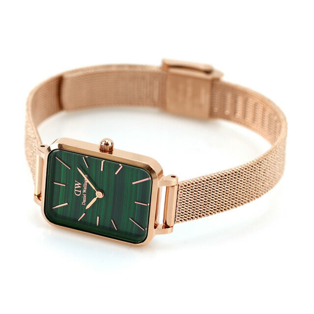 Daniel Wellington Quartz Watch Brand Ladies DW00100437 Analog Green Pink Gold DW00600437