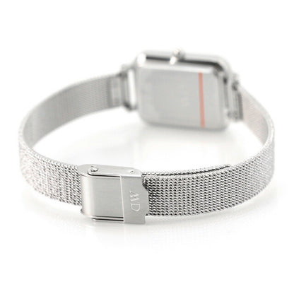ダニエルウェリントン QUADRO PRESSED STERLING クオーツ 腕時計 レディース DANIEL WELLINGTON DW00100438 アナログ オフホワイト 白 DW00600438