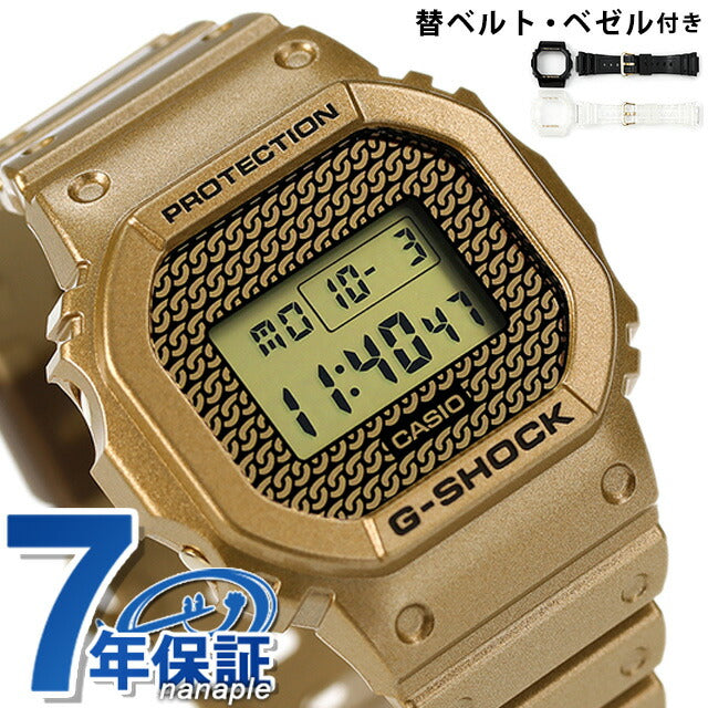 gショック ジーショック G-SHOCK クオーツ DWE-5600HG-1 デジタル 5600 替えベゼル 替えベルト メンズ 腕時計 ブランド デジタル ゴールド カシオ DWE-5600HG-1DR