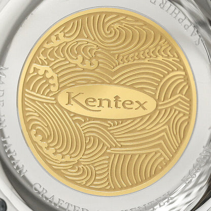 ケンテックス エスパイ ドレスオープンハート 自動巻き 腕時計 ブランド メンズ オープンハート 替えベルト Kentex E660M-02 アナログ シャンパンシルバー E660M-02