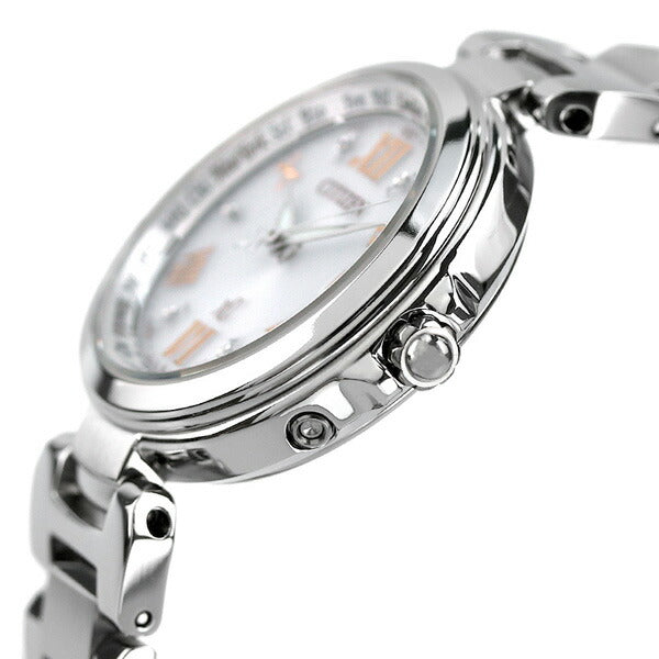 Citizun Cross Sea Eco Drive Solar Radio Clock Happy Flight White CITIZEN XC EC1030-50A Watch Brand Ladies