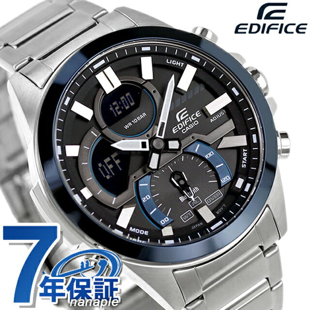 エディフィス EDIFICE ECB-30DB-1A スマートフォンリンクモデル Bluetooth 海外モデル メンズ 腕時計 ブランド カシオ casio アナデジ ECB-30DB-1ADF