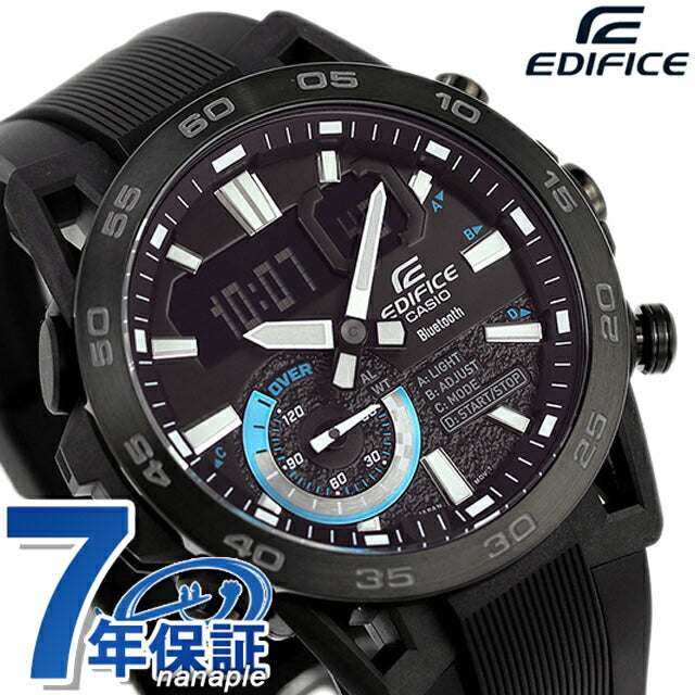 エディフィス EDIFICE ECB-40PB-1A サスペンション Bluetooth 海外モデル メンズ 腕時計 ブランド カシオ casio アナデジ ブラック 黒 ECB-40PB-1ADF