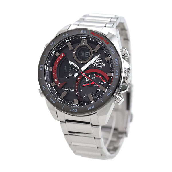 Casio Edifice Overseas Model Solar ECB-900 Men Anadisy ECB-900DB-1adr CASIO EDIFICE Watch Bluetooth Black Red