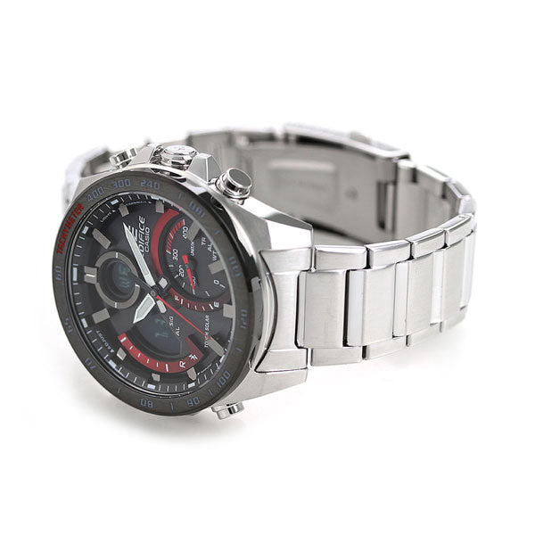 Casio Edifice Overseas Model Solar ECB-900 Men Anadisy ECB-900DB-1adr CASIO EDIFICE Watch Bluetooth Black Red