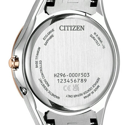 シチズン エクシード 月暈 ダイレクトフライト ペアモデル 腕時計 ブランド レディース チタン 電波ソーラー CITIZEN EE1016-66A EE1016-66A