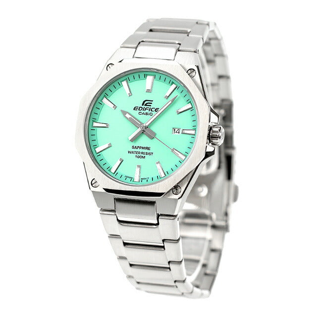 Edifice EDIFICE R-S108D-2BV Overseas Model Men Watch Brand Casio Casio Analog Mint Blue EFR-S108D-2BVVDF