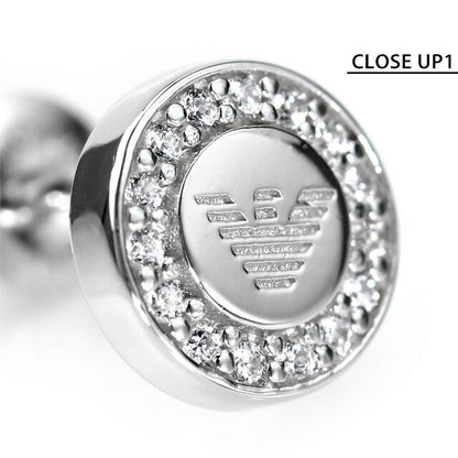 エンポリオ アルマーニ ピアス EMPORIO ARMANI シルバー925 スタッド ラインストーン 両耳 レディース EG3053040 シルバー アクセサリー 記念品 ギフト EG3053040