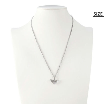 エンポリオ アルマーニ ネックレス EMPORIO ARMANI ペンダント カーボンファイバー イーグル メンズ EGS2916040 シルバー アクセサリー EGS2916040