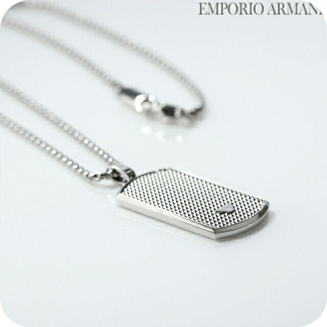エンポリオ アルマーニ ネックレス メンズ ブランド ステンレススチール EGS2986040 シルバー アクセサリー EGS2986040