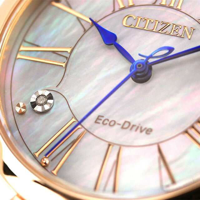 Citizen El Eco Drive Solar Eco Drive Solar Watch Brand Ladies Suzuran Perfume Solar CITIZEN EM1063-89D analog shell gold