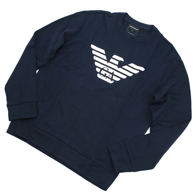 エンポリオ・アルマーニ スウェット メンズ ブランド EMPORIO ARMANI ブルガリア 8N1MR6 NAVY AQUILA ネイビー系 選べるモデル EMA8N1MR6A