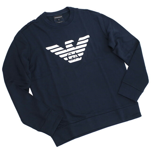 エンポリオ・アルマーニ スウェット メンズ ブランド EMPORIO ARMANI ブルガリア 8N1MR6 NAVY AQUILA ネイビー系 選べるモデル EMA8N1MR6A