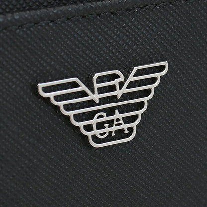 エンポリオ・アルマーニ キーリング付小銭入れ メンズ ブランド EMPORIO ARMANI Y4R500 BLACK ブラック 財布 EMAY4R500011
