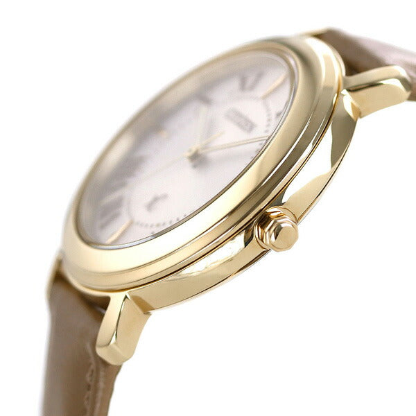 Citizun Cross Sea Eco Drive Solar Ladies Watch Brand EO1203-03A CITIZEN XC Beige Leather Belt