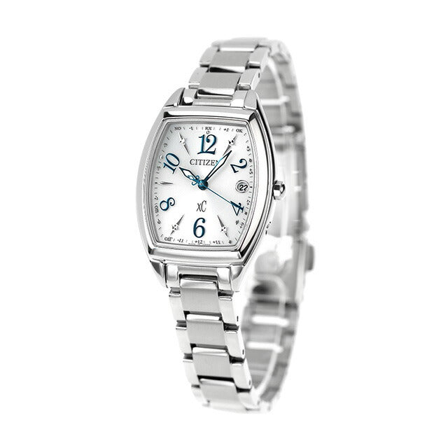 Citizun Cross Happy Flight Eco Drive Solar Radio ES9391-54A Watch Brand CITIZEN XC Silver Ladies