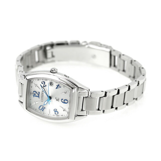 Citizun Cross Happy Flight Eco Drive Solar Radio ES9391-54A Watch Brand CITIZEN XC Silver Ladies