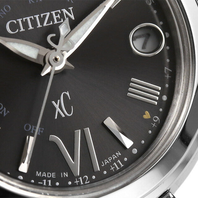 Citizun Cross Sea Basic Collection Light Divide电台观看品牌女士太阳能无线电公民XC ES9430-89E