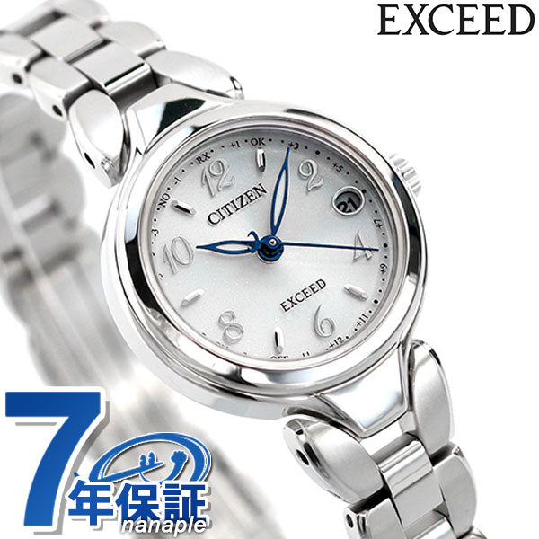 シチズン エクシード エコドライブ ソーラー電波 チタン レディース 腕時計 ブランド ES9470-50A CITIZEN シルバー ES9470-50A