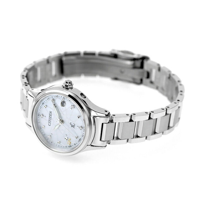 Citizun Cross Sea Watch Brand Ladies Titanium Limited Diamond Radio Solar CITIZEN XC ES9490-87D