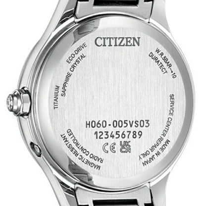 Citizun Cross Sea Watch Brand Ladies Titanium Limited Diamond Radio Solar CITIZEN XC ES9490-87D