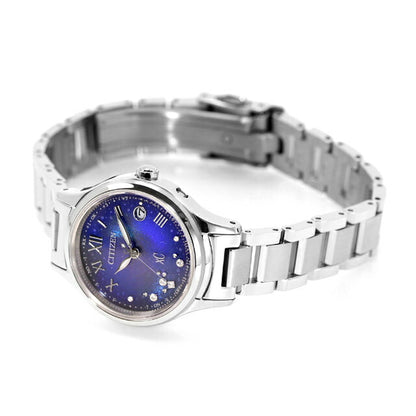 シチズン クロスシー UNITE with BLUE 腕時計 ブランド レディース チタン 数量限定 ダイヤモンド 電波ソーラー CITIZEN xC ES9490-95L ES9490-95L