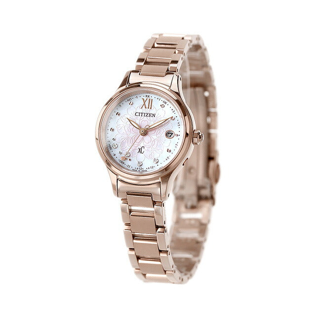 Citizun Cross Sea SAKURA Limited Model Watch Brand Ladies Titanium Limited Diamond Radio Solar CITIZEN XC ES9497-88X