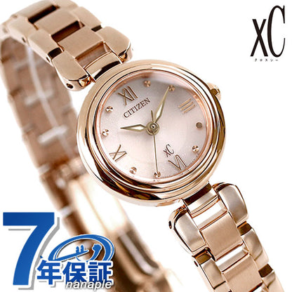 Citizen Cross Sea Miz Collection Eco Drive Solar Ladies Watch Brand EW5572-56W CITIZEN XC Ivory Pink Gold