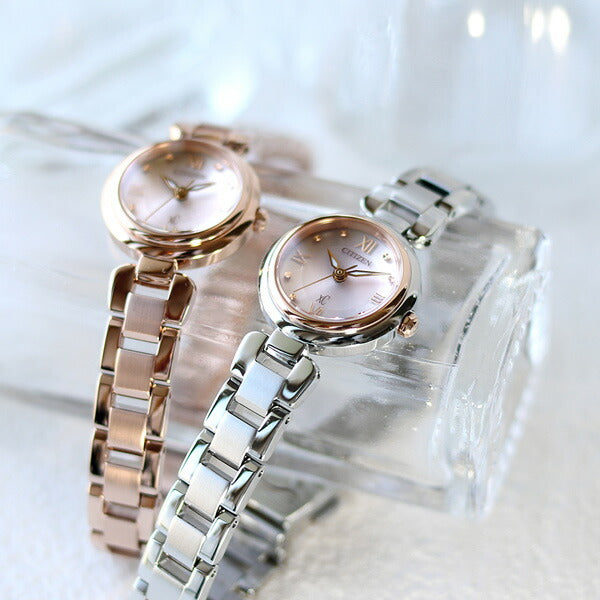 Citizen Cross Sea Miz Collection Eco Drive Solar Ladies Watch Brand EW5572-56W CITIZEN XC Ivory Pink Gold