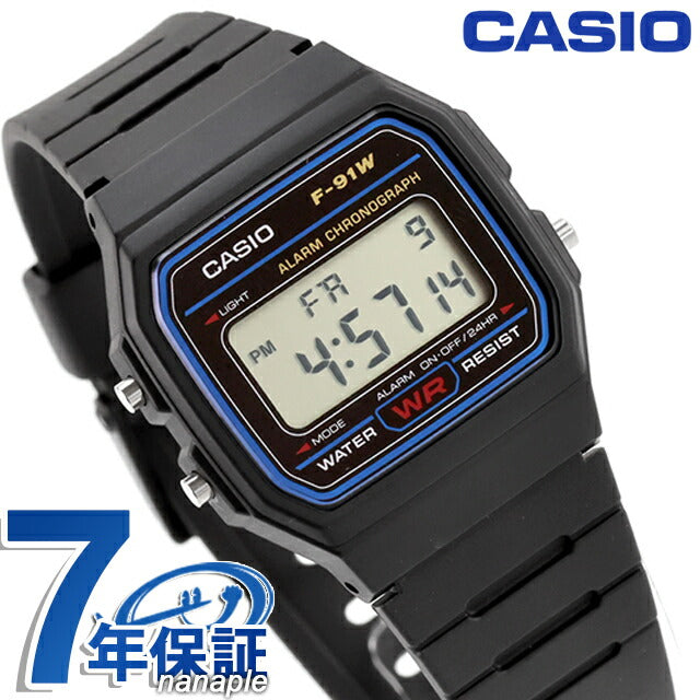カシオ チープカシオ CASIO クォーツ 電池式 F-91W-1 カシオコレクション スタンダード ユニセックス チプカシ 腕時計 ブランド カシオ casio デジタル F-91W-1DF