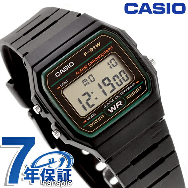カシオ チープカシオ CASIO クォーツ 電池式 F-91W-3 スタンダード 海外モデル ユニセックス チプカシ 腕時計 ブランド カシオ casio デジタル ブラック 黒 F-91W-3DF