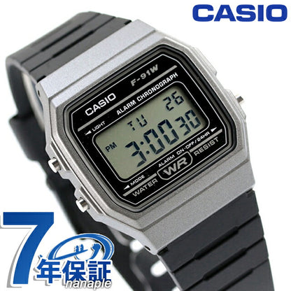カシオ CASIO クォーツ 電池式 F-91WM-1B スタンダード チプカシ 海外モデル ユニセックス メンズ レディース 腕時計 ブランド カシオ casio デジタル F-91WM-1BDF