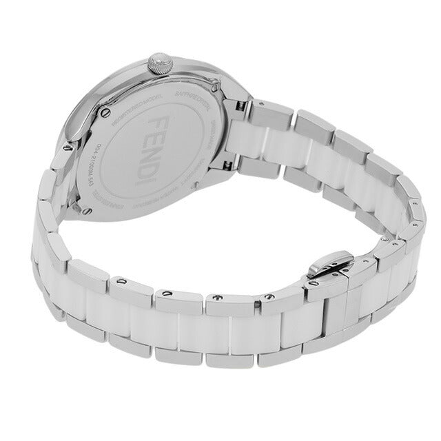 フェンディ モメント バグズ クオーツ 腕時計 ブランド メンズ レディース FENDI F216037204D1 アナログ ピンク ホワイト 白 F216037204D1
