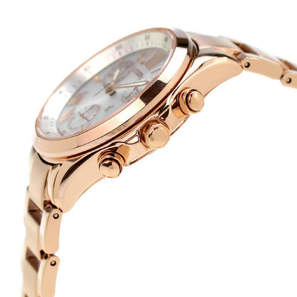 Citizun Cross Sea Eco Drive Solar Chronograph FB1403-53A CITIZEN XC Watch Brand Silver Pink Gold Ladies