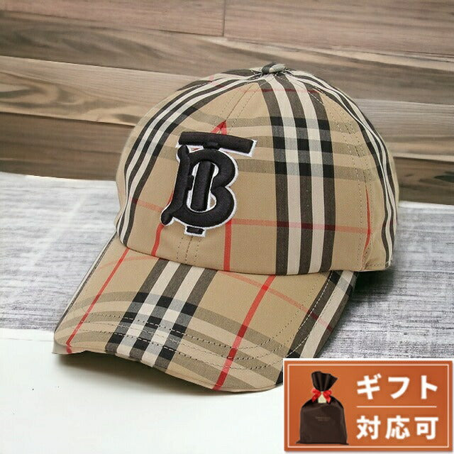 Burberry Brand时尚配件男士女士8068032 A7028 TB徽标复古检查棉花帽帽帽子S尺寸时尚fcbu000077m